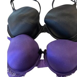 Victoria's Secret Black and Purple Bras